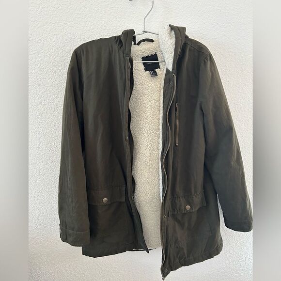 FOREVER 21 JACKET WITH HOOD SIZE S - Picture 1 of 4